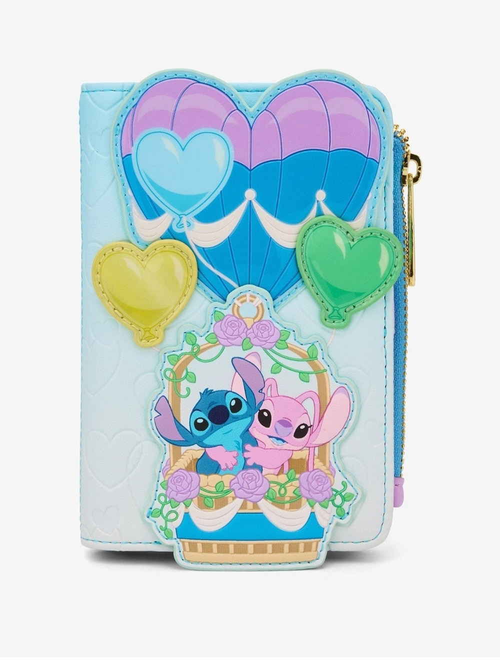 NWT Loungefly Disney Lilo & Stitch Angel & Stitch Hot Air Balloon Wallet